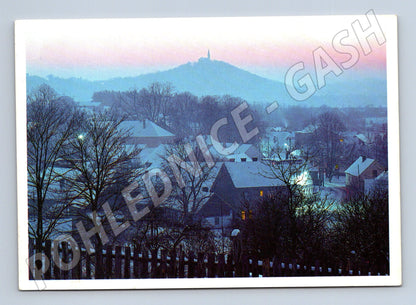 Zimní vesnice rozhledna velký formát (M8558)