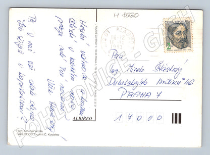 Vánoční pohlednice Česká republika 1993 (M8560)