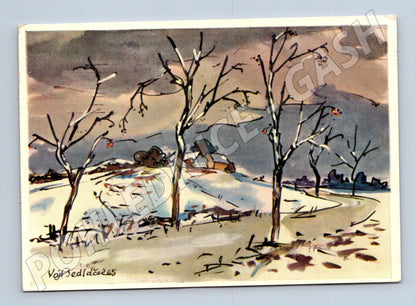 Zima V. Sedláček 1966 kolorovaná prošlá (M8563)