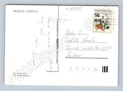 Vánoční ČSSR svíčka a ozdoby 70. léta (M8565)