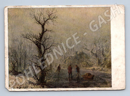 Na ledě A. B. Piepenhagen malý formát (M8568)