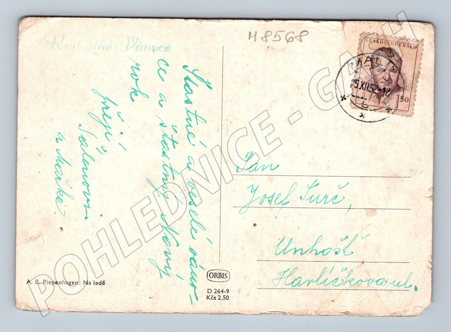 Na ledě A. B. Piepenhagen malý formát (M8568)