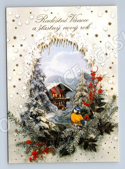 Zimní krajina ČR 1997 známka Švejk (M8569)