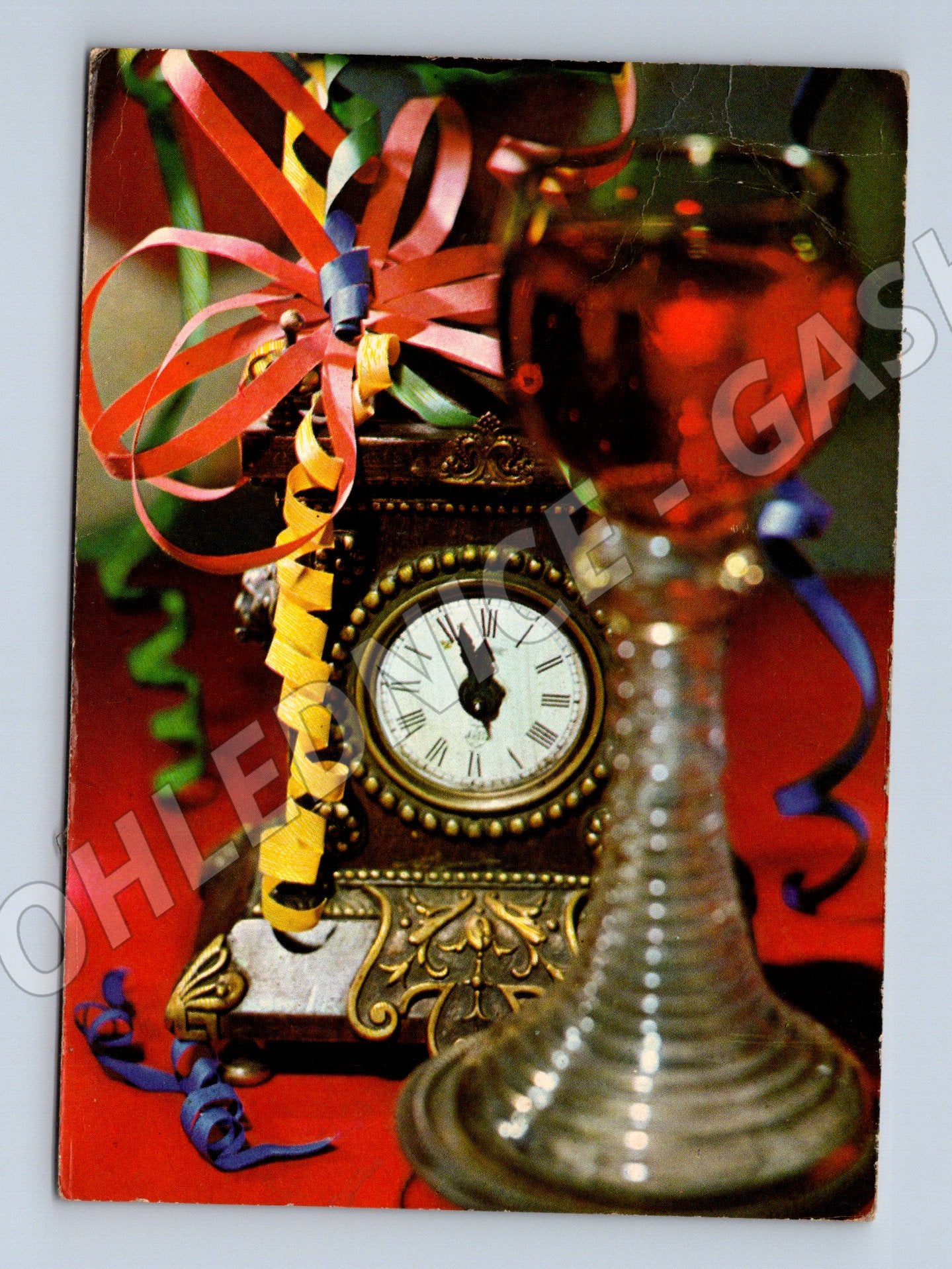 Novoroční hodiny 1969 barevný motiv (M8576)