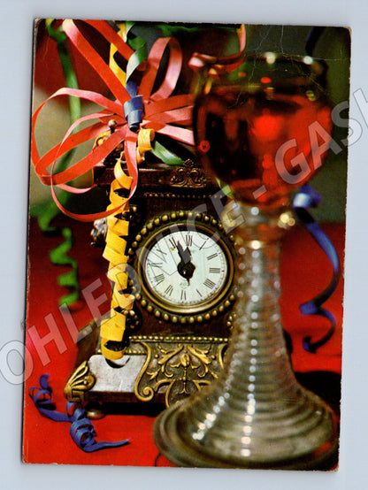 Novoroční hodiny 1969 barevný motiv (M8576)