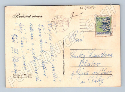 Vánoční ČSSR 1976 malý formát retro (M8587)