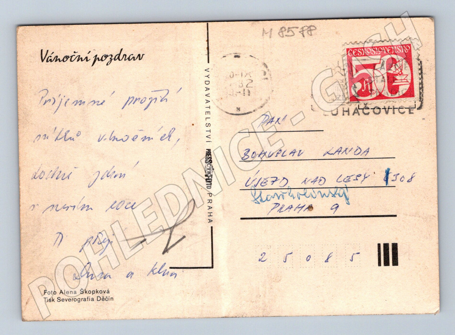 Vánoční Československo sváteční zátiší (M8588)