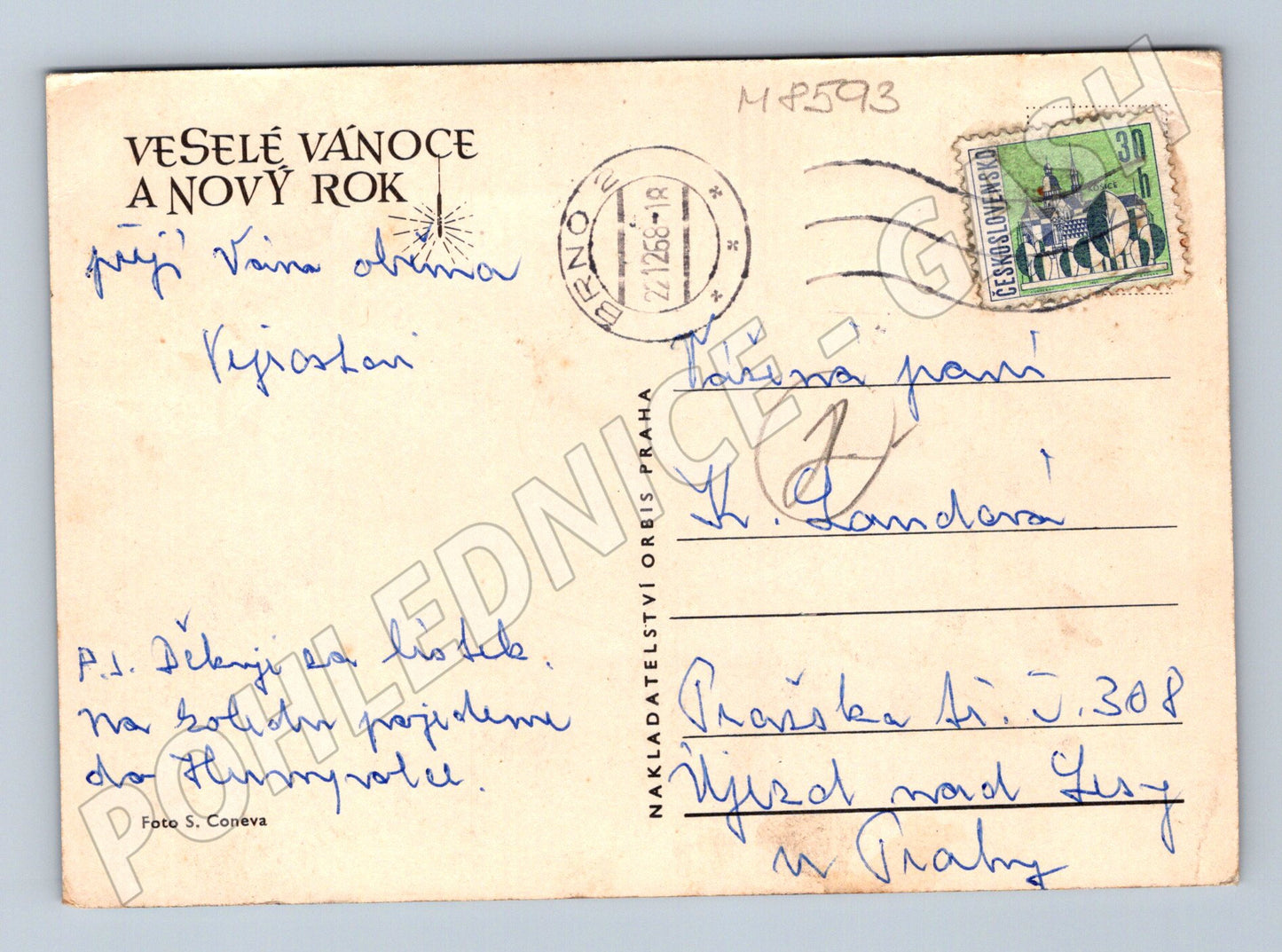 Zimní sporty lyžování československá pohled (M8593)