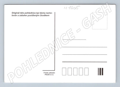 Veselé vánoce originální kresba POLID (M8605)