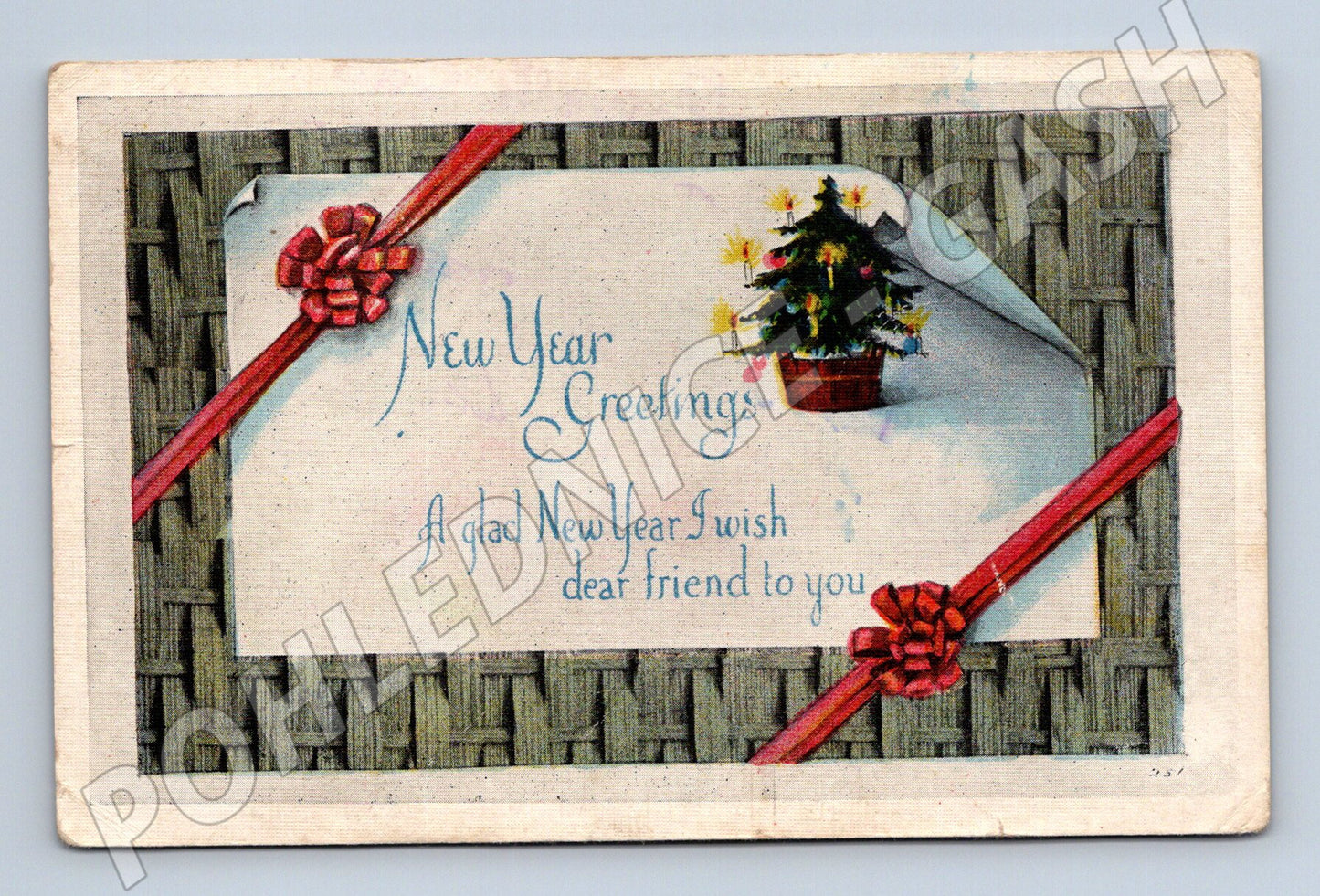 Pohlednice Nový rok ručně psaná do Vídně (M8622)