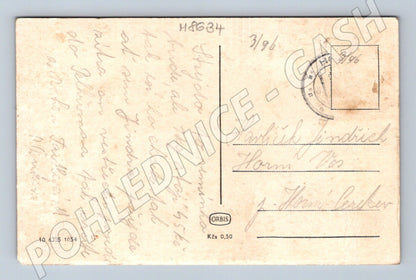 Pohlednice Vánoce Krkonoše horská chata (M8634)