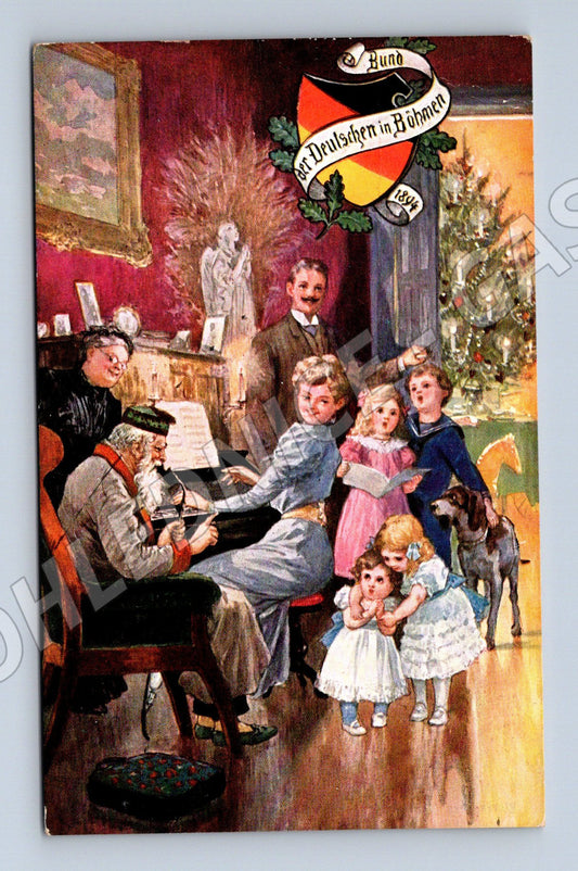 Pohlednice Vánoce 1894 Bund der Deutschen Böhmen (M8645)