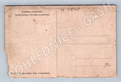 Postcard Funeral of the Legionnaires Crown of Thorns mf b/w (M8648)