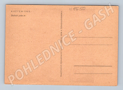 Pohlednice Květen 1945 děti v krojích Svaz přátel SSSR (M8650)