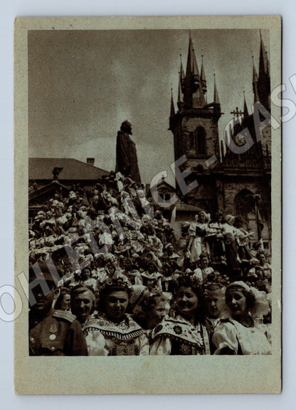 Postcard Prague 1945 Constance flame children costumes (M8657)