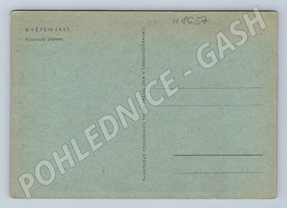 Postcard Prague 1945 Constance flame children costumes (M8657)