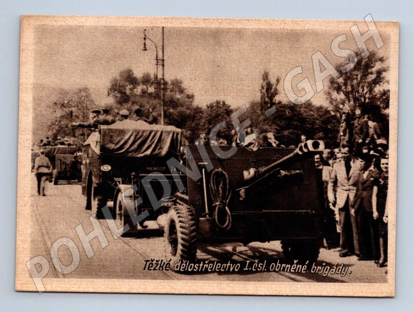 Postcard Heavy Artillery 1st Czechoslovak Brigade (M8665)