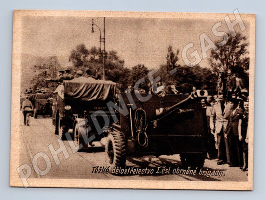 Postcard Heavy Artillery 1st Czechoslovak Brigade (M8665)