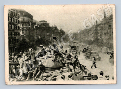Pohlednice Osvobození Václavského náměstí 1945 (M8676)