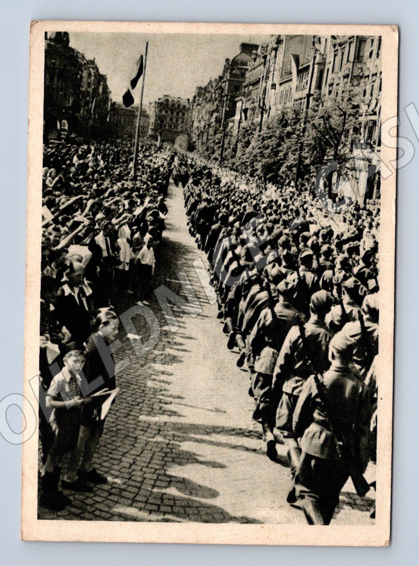 Pohlednice Pochod ČS armády Václavák mf (M8679)