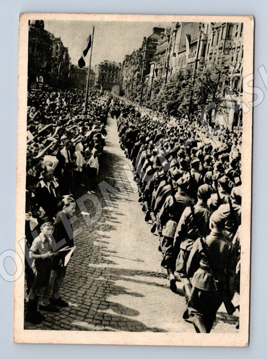 Pohlednice Pochod ČS armády Václavák mf (M8679)