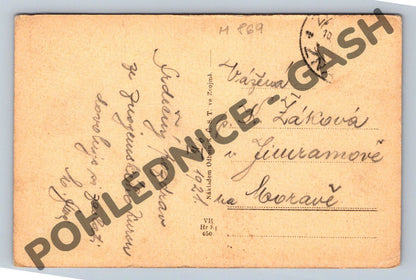 Pohlednice Znojmo Trausnický mlýn 1922 (M869)