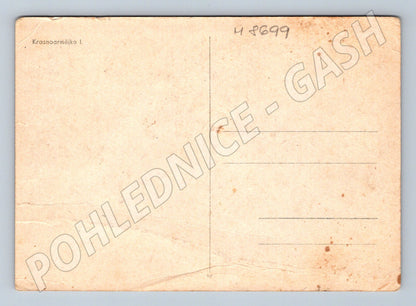 Postcard Krasnoarmejka I USSR military motif (M8699)