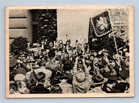 Pohlednice Vítání prezidenta Edvarda Beneše 1945 (M8701)