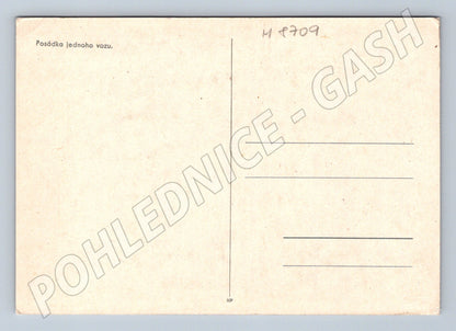 Pohlednice Posádka jednoho vozu kroje etno (M8709)