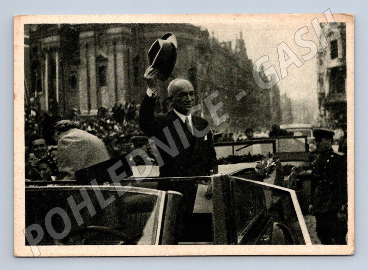 Pohlednice Příjezd prezidenta Beneše Praha (M8731)