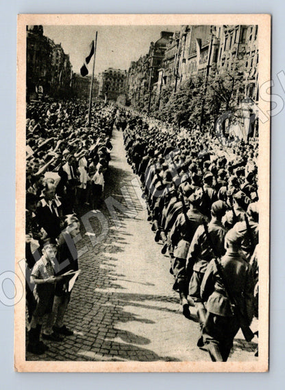 Pohlednice Pochod ČS armády Václavák do 1950 (M8735)