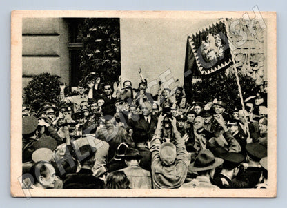 Pohlednice Vítání prezidenta Beneše historická (M8737)
