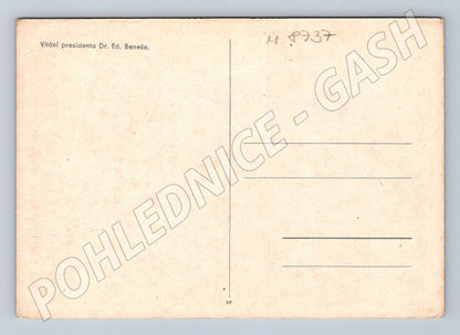 Pohlednice Vítání prezidenta Beneše historická (M8737)