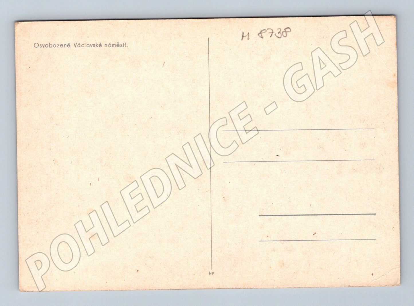 Pohlednice Osvobozené Václavské náměstí 1945 (M8738)