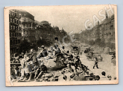 Postcard Liberation of Wenceslas Square WWII (M8740)