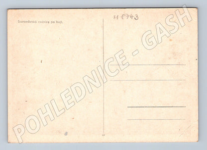 Postcard Old Town Hall after the battle Prague (M8743)