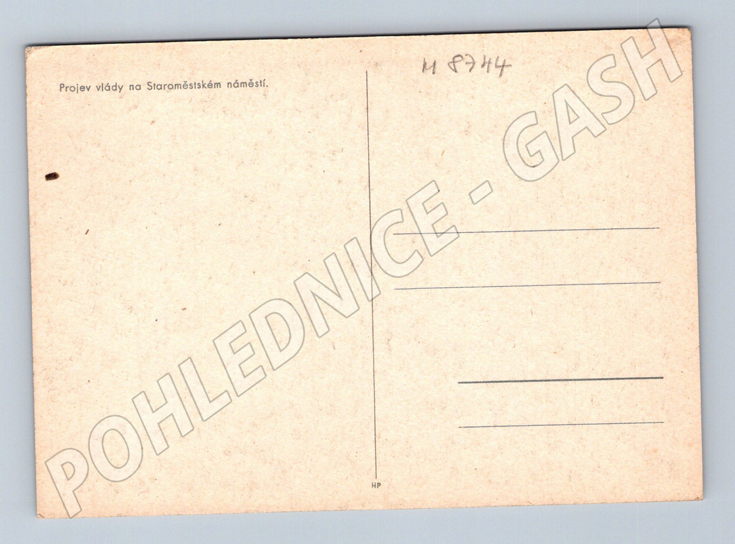 Postcard Speech of the Government of the Old Town Hall (M8744)