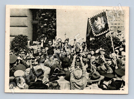 Postcard Welcome to President Beneš, historical (M8752)