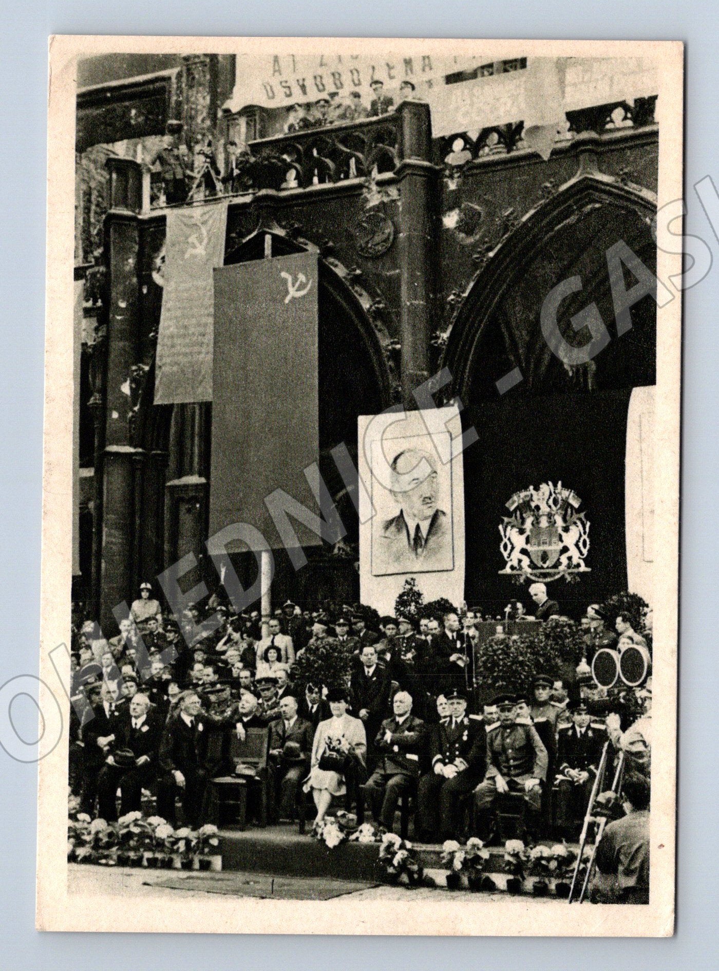 Postcard Government Speech of the Old Town Hall (M8756)