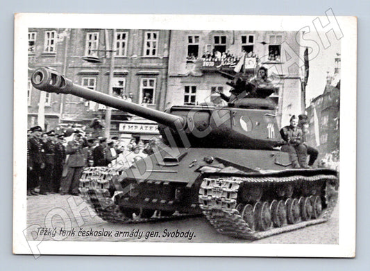 Pohlednice těžký tank čs armády gen Svoboda (M8798)
