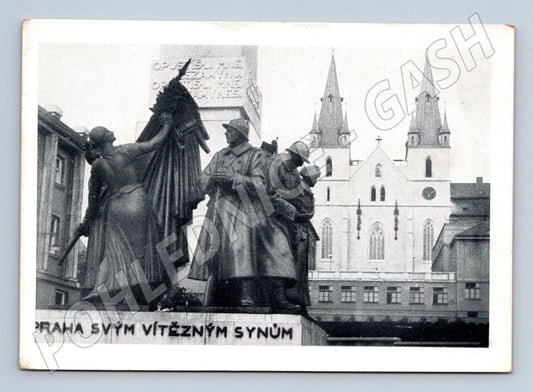 Pohlednice Praha Emauzy Památník padlým Pražanům (M8799)