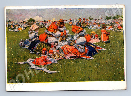 Postcard Uprka Hroznohotěnky pilgrimage of St. Anthony (M8820)