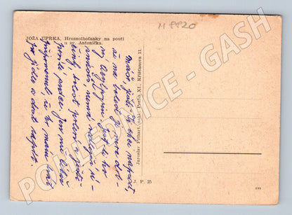 Postcard Uprka Hroznohotěnky pilgrimage of St. Anthony (M8820)