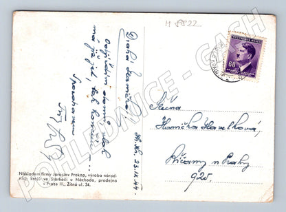 Postcard girl in Hradec Králové costume 1944 (M8822)