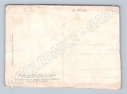 Postcard Haná folk costume Gardava ethnography (M8826)