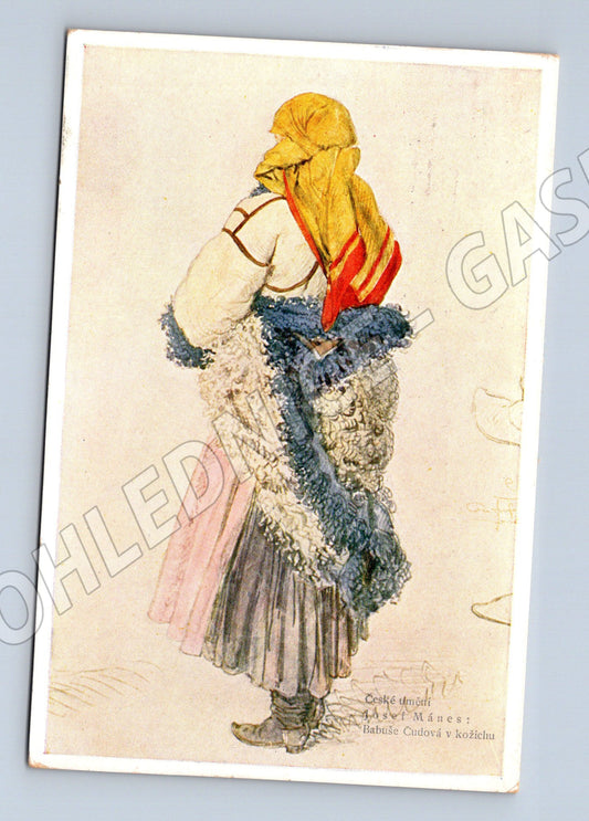 Postcard folk costume ethnography used 1972 (M8827)