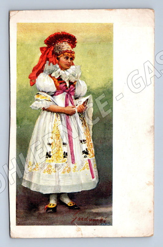 Postcard Hanáčka bride Gardavská (M8828)
