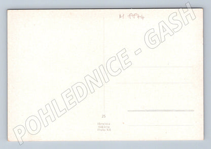 Pohlednice Josef Lada lidový kroj ženy (M8844)