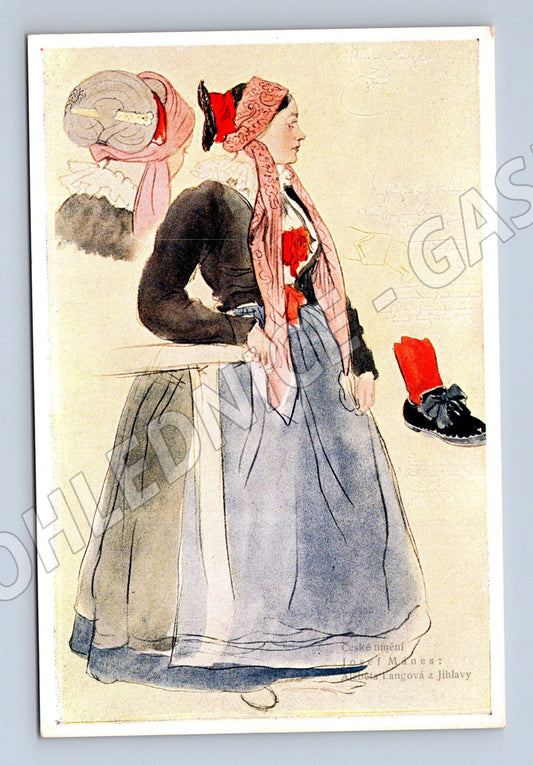 Postcard Zilahy folk costume ethnographic color (M8853)