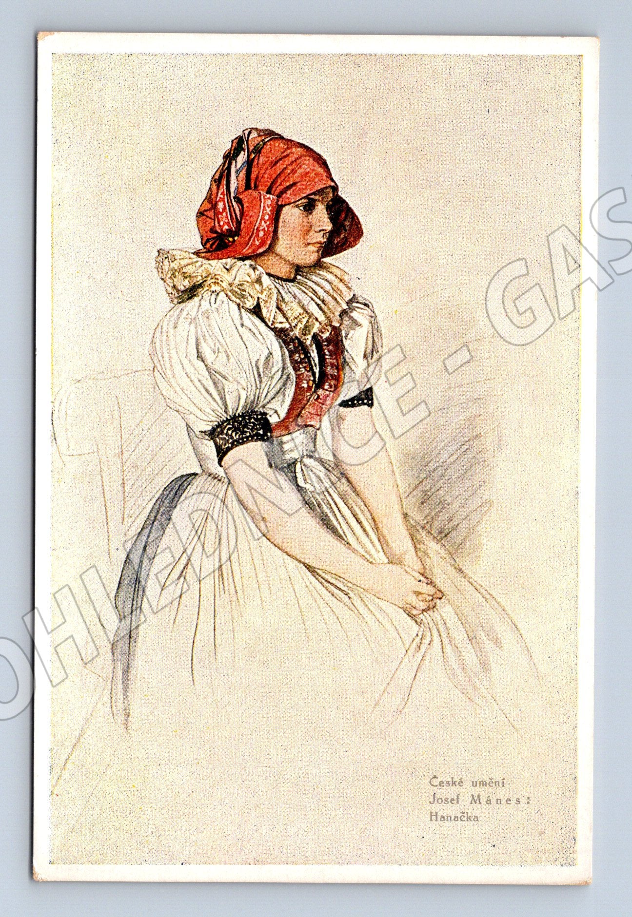 Postcard Hanáčka Czech costume Josef Ullmann (M8855)
